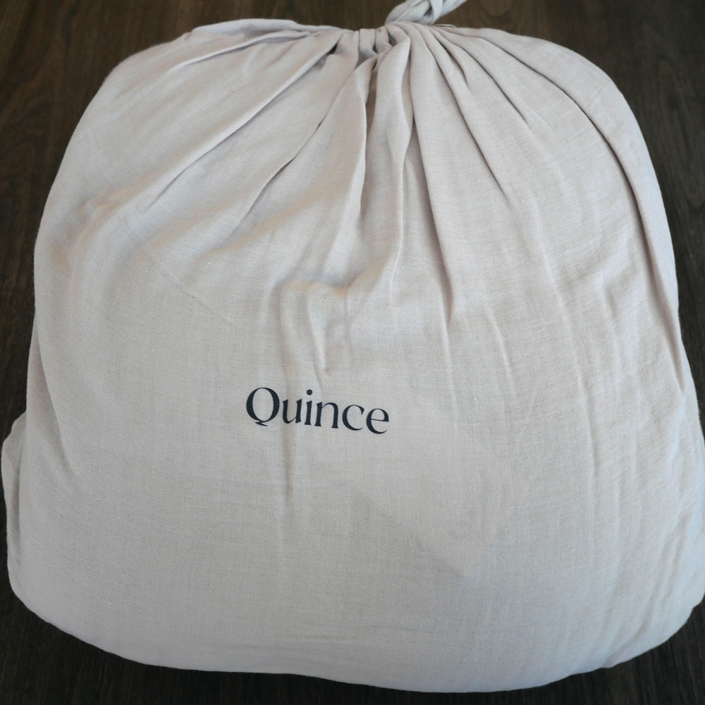 NEW Quince 100% Organic Cotton Airy Gauze Duvet Cover Queen Size Dune Tan Beige - Picture 5 of 6